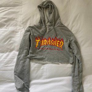 Thrasher cropped hoodie